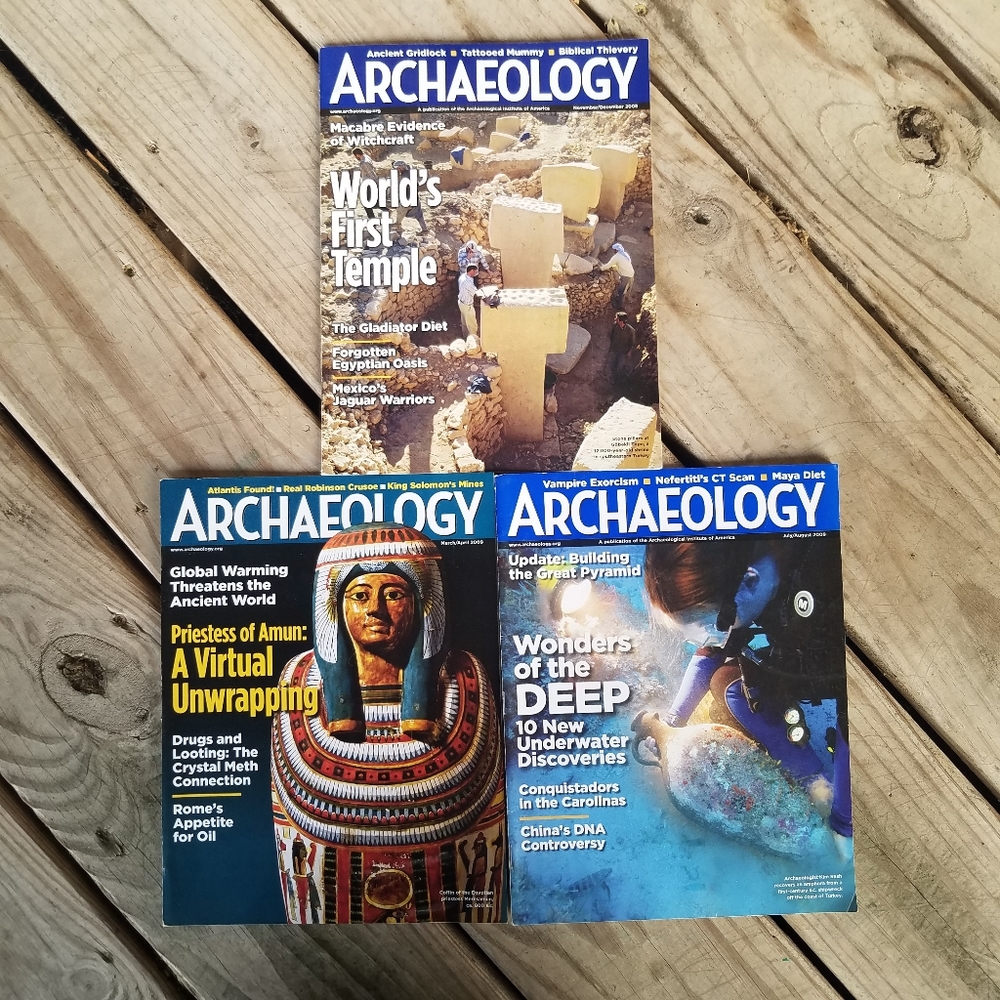 lot 3 ARCHAEOLOGY magazines history culture Egyptian Nefertiti Pyramid 2008 2009